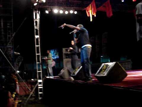 Benjai, Bunji and Fay Ann at Fire Fete St Vincent