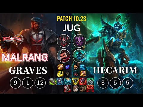 KT Malrang Graves vs Hecarim Jungle - KR Patch 10.23