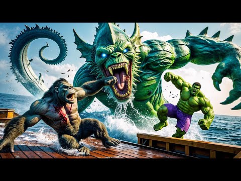 KING KONG & HULK vs LEVIATHAN – Titans Unite in an Ocean Showdown! | Titan Monsterverse Movie