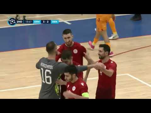 Футзал. Армения - Дания - 4:3. Обзор / Futsal. Armenia - Denmark - 4:3. Highlights
