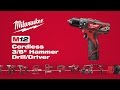 Milwaukee® M12™ 3/8" Hammer Drill Driver 2408-22 ...