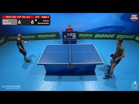11:00 Andrii Shamrai  2-3 Artem Semenenko West 1 WIN CUP 16.11.2022 | TABLE TENNIS WINCUP