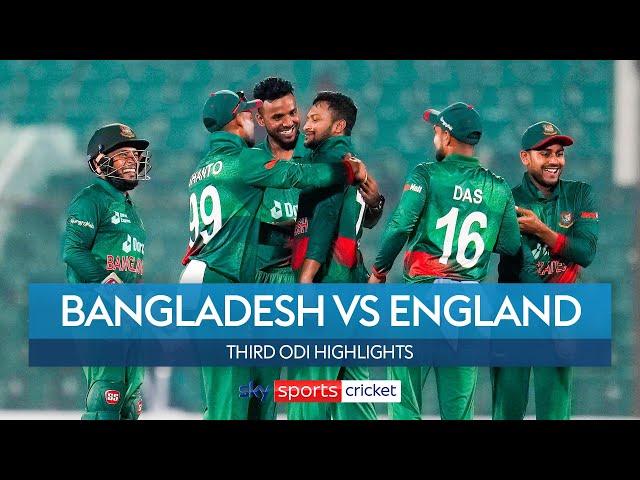 England COLLAPSE gifts Bangladesh victory | Bangladesh vs England third ODI | Highlights