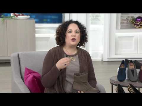 Earth Leather Boots with Ruching - Treasure on QVC