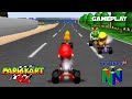 Mario Kart 64 Mushroom Cup Nintendo 64 Gameplay