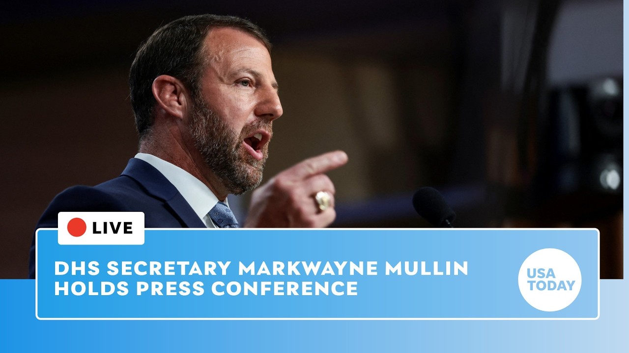 Live: Homeland Security Secretary Markwayne Mullin holds press conference