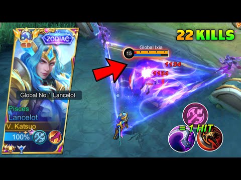 LANCELOT PERFECT & SUPER AGGRESSIVE GAMEPLAY!! | BEST BUILD AND EMBLEM 2023! (INSANE DAMAGE! 😱)