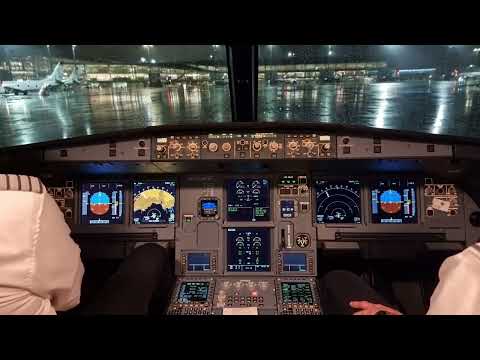 Airbus A320NEO Cockpit Takeoff from Oslo Gardermoen