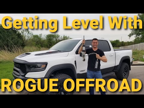 Getting LEVEL With ROGUE OFFROAD!! RAM TRX LEVELING KIT Install