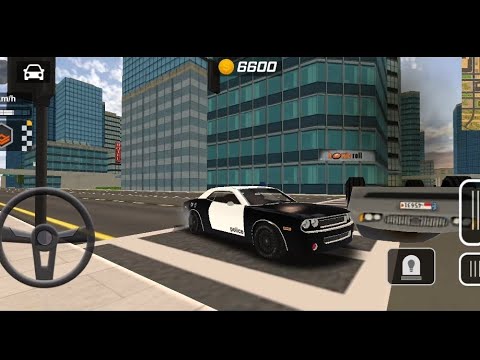 POLİCE CAR DODGE CHALLENGER CİTY COP SİM | MOBİLE CAR GAME GAMEPLAY | POLİCE CAR COP SİM