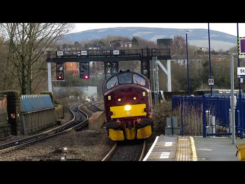 WCRC Class 37 No. 37668 on 0Z99 York Parcel Sidings - Leeds @ Stalybridge on 15.02.21 - HD