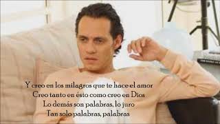 Tan solo Palabras Marc Anthony