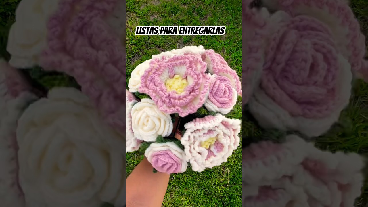 Peonias listas 🧶.  #tejido #hechoamano #emprendimiento #crocheting #pedido #yarn #handmade #peonies