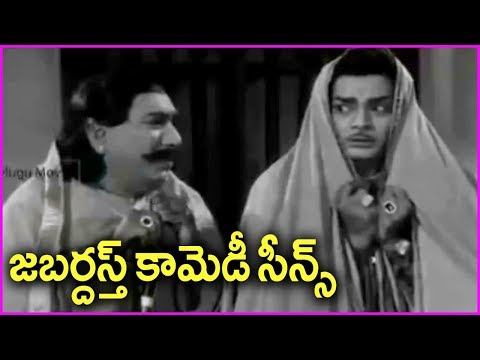 Black And White Comedy Scenes in Telugu | Relangi | Padmanabham | NTR | Jamuna