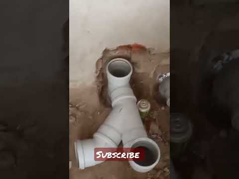 how to connet 2 toilet in one pipe line connection/ toilet bathroom drainage