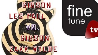 Video thumbnail for Gibson Les Paul Tribute 50s vs Gibson Zakk Wylde Les Paul Custom Vertigo (HD) by FINE TUNE tv
