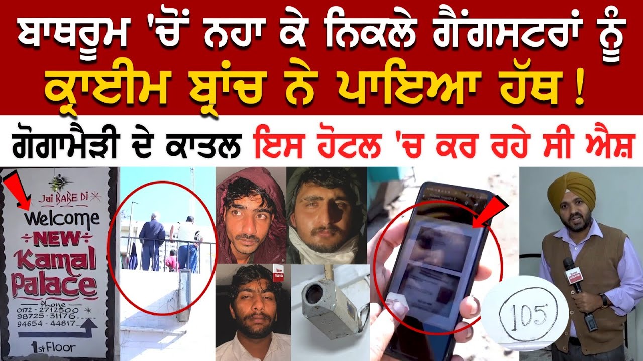 Chandigarh News: ਬਾਥਰੂਮ 'ਚੋਂ ਨਹਾ ਕੇ ਨਿਕਲੇ Gangsters ਨੂੰ ਕ੍ਰਾਈਮ ਬ੍ਰਾਂਚ ਨੇ ਪਾਇਆ ਹੱਥ ! -Gogamedi Update Chandigarh News: ਬਾਥਰੂਮ 'ਚੋਂ ਨਹਾ ਕੇ ਨਿਕਲੇ Gangsters ਨੂੰ ਕ੍ਰਾਈਮ ਬ੍ਰਾਂਚ ਨੇ ਪਾਇਆ ਹੱਥ ! -Gogamedi Update