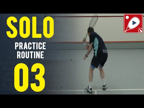 Squash Drills: Solo Practice Routine 03 - The Corner Informer: Improve your Swing Adaptability