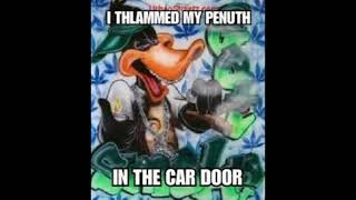 I thlammed my penuth in the car door instrumental
