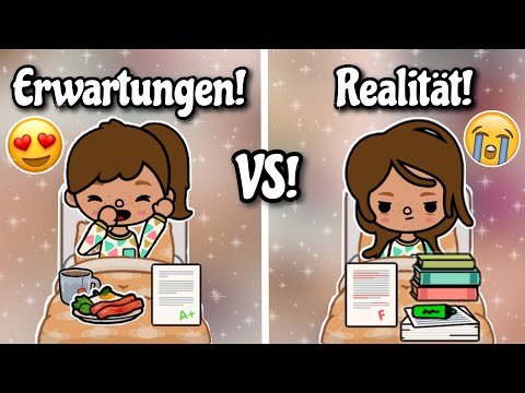 EXPECTATION VS REALITY BEFORE SCHOOL 😳📚 | TOCA BOCA STORY GERMAN | ROUTINE/STORY