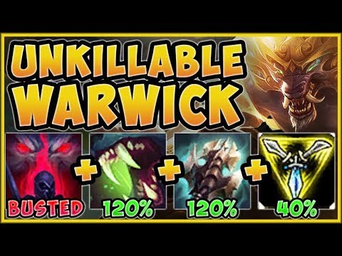 UNKILLABLE STRATEGY! NEW BUG FIX ON WARWICK W MAKES HIM 100% ABSURD! WARWICK TOP! League of Legends