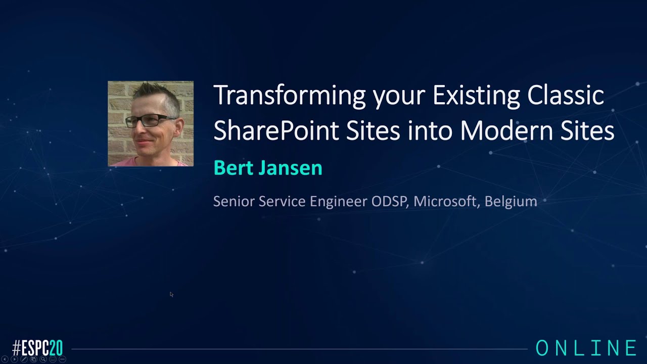 Transforming your Existing Classic SharePoint Sites into Modern Sites Webinar