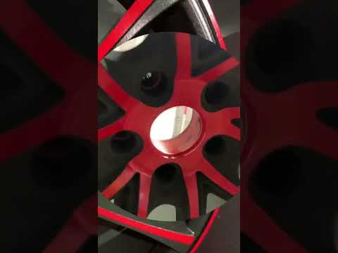 Amazing Transformation! Custom Two Tone Wheel 🔥 (Black & Red)