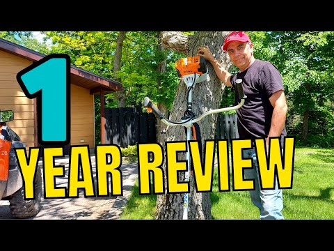 Stihl FS91 Review After 1 Year | String Trimmer and Brush Blade Demo