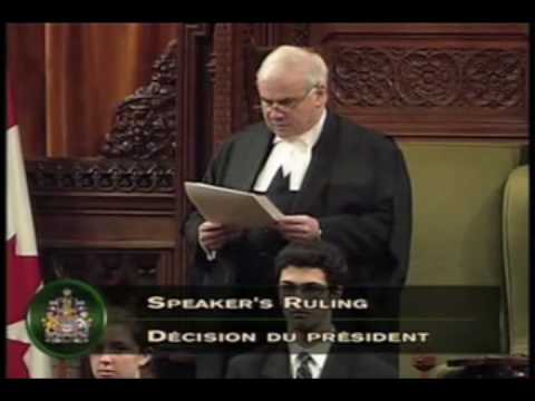House of Commons Speaker reads the riot act.
