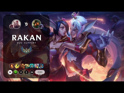 Rakan Support vs Nautilus - KR Challenger Patch 13.21