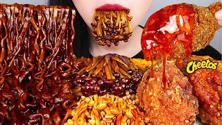 Download lagu ASMR CHEETOS CHICKEN, BLACK BEAN NOODLES, SPICY MARA ENOKI MUSHROOM NO TALKING EATING SOUNDS MUKBANG mp3