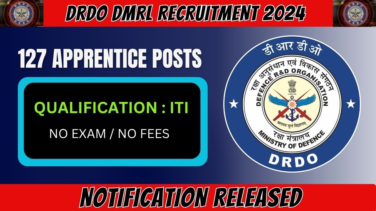 DRDO DMRL Apprentice 2024 Online Apply | DRDO Vacancy 2024 | How to Apply in Tamil