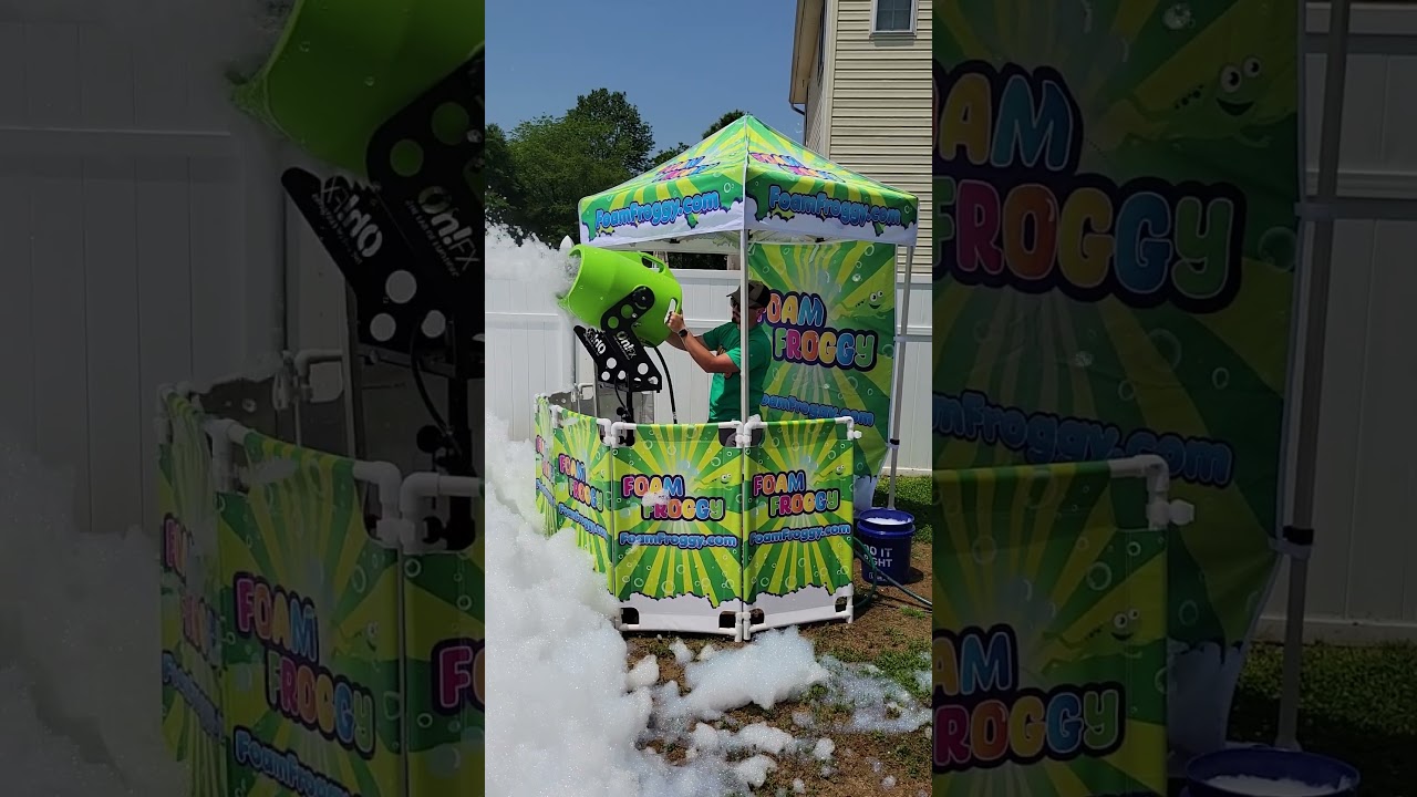 foam froggy foam party