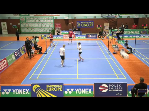 Polish Open U17 Głubczyce - XD SF - Ł.Cimosz/K.Szubert(POL) vs. J.Viktora/J.Adamkova(CZE)