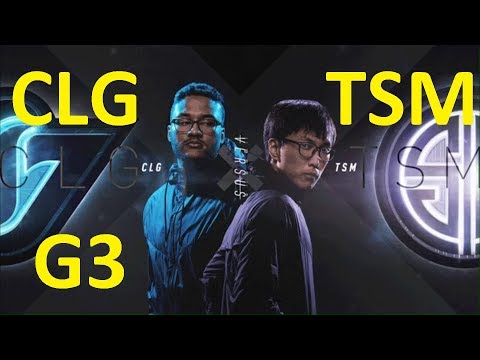 CLG vs TSM Game 3 Highlights 2017 NALCS SUMMER SPLIT WEEK 2 DAY 3