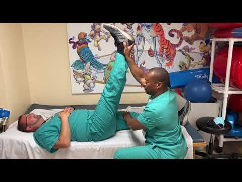 Supine Hip Extensor and Hamstring Stretch