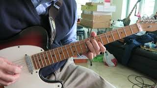 The Byrds - The Girl With No Name - Electric guitar part slowly- part 3