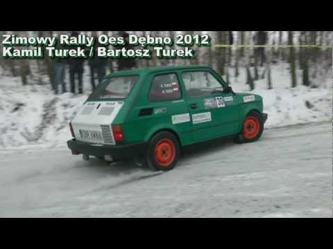 Zimowy Rally Oes Dębno 2012 Kamil Turek / Bartosz Turek  Fiat 126p.