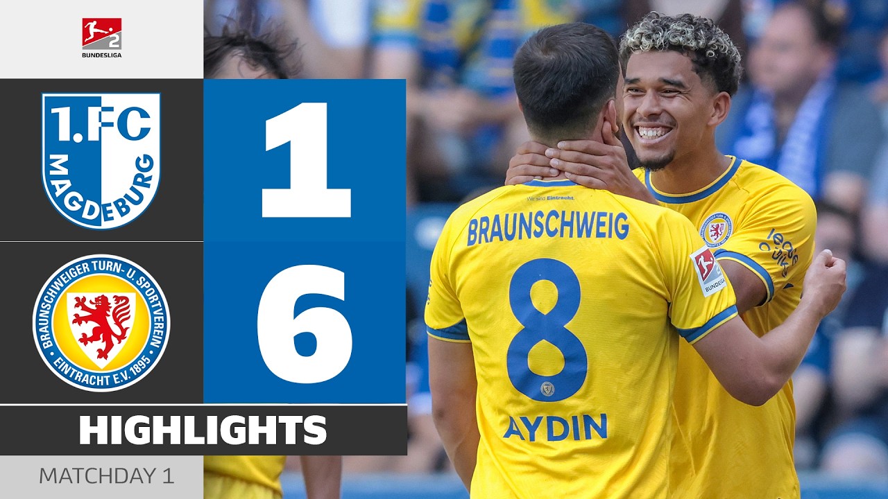 Steamroll By Braunschweig! | 1. FC MAGDEBURG - BRAUNSCHWEIG | Highlights | Matchday 1 - Bundesliga 2