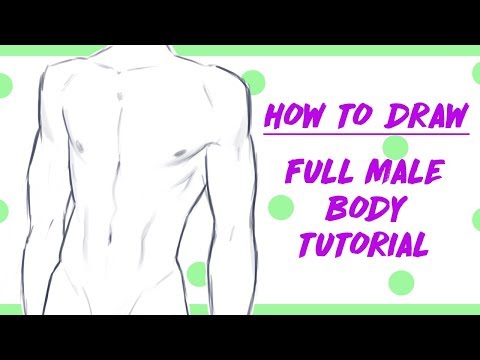 How to Draw: Male Manga Body Tutorial - YouTube