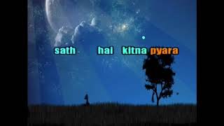 Tera Saath Hai Kitna Pyara | Male Karaoke (duet - YouTube