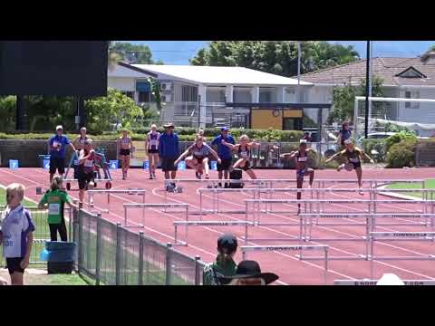 80m Hurdles 12yrs Girls  & Masters Women, North Queensland Championships, Townsville 24/09/2017