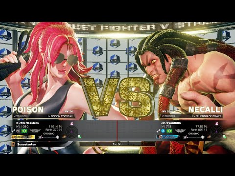 Street Fighter V - RichterMasters (Poison) vs erickyouth86 (Necalli)