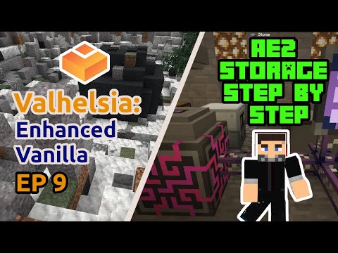 From Nothing to 64k Storage in AE2 | Valhelsia: Enhanced Vanilla HARDCORE Ep 9 | Minecraft 1.18