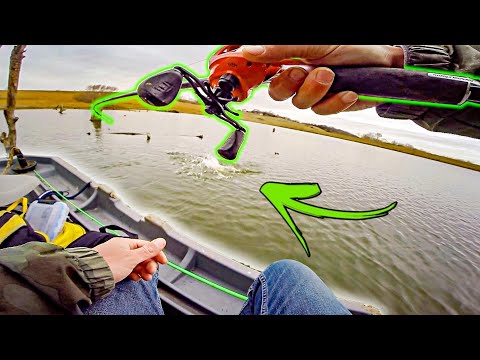 Fishing A HIDDEN Farm Pond In A MINI BOAT!!! (Sketchy)
