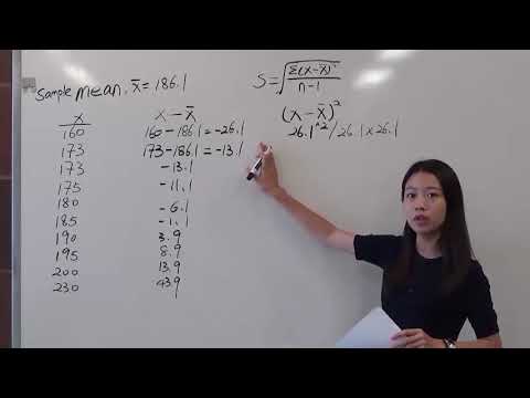 How to Calculate Sample Standard Deviation - BMCC(CUNY) MAT150/MAT150.5/MAT209