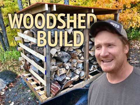 Building a Woodshed and Splitting Firewood