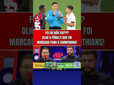 FOI PÊNALTI PARA O CORINTHIANS OU NÃO??? OLHA O LANCE QUE DEU O EMPATE PARA O TIMÃO CONTRA O VITÓRIA
