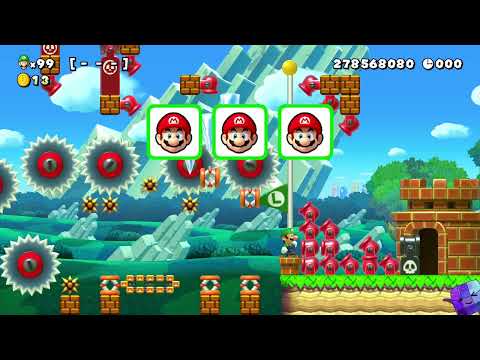 Super Mario Maker 2 🔧 Endless Challenge with Luigi 9945 - 9952