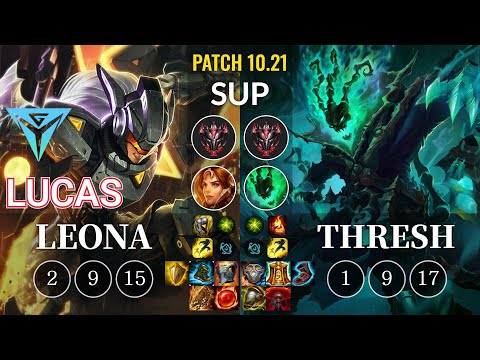 IGY Lucas Leona vs Thresh Sup - KR Patch 10.21